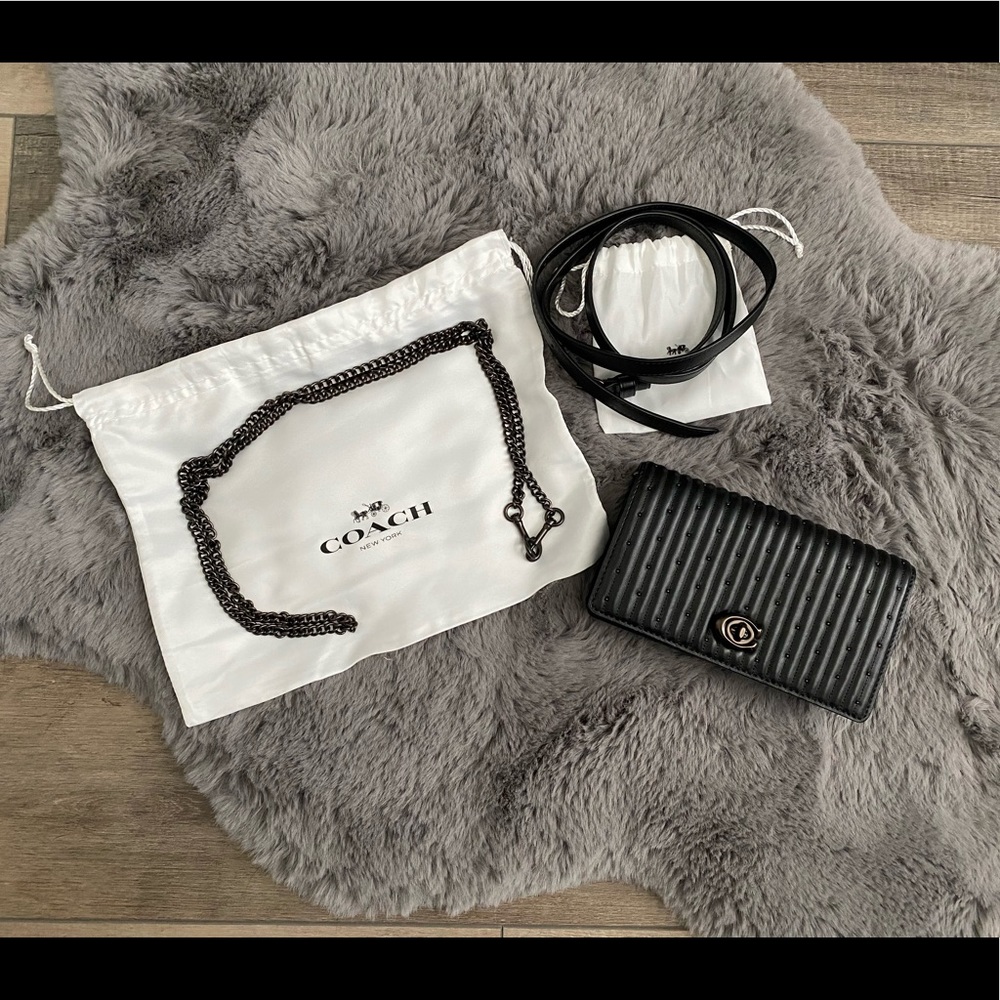 Coach Convertible Belt Bag w/ Quilting And Rivets
